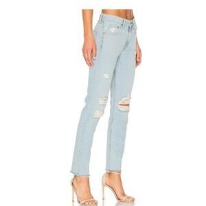 Rag & Bone Jeans 31 Marilyn Union Pool Light Wash Distressed Womens Denim $295